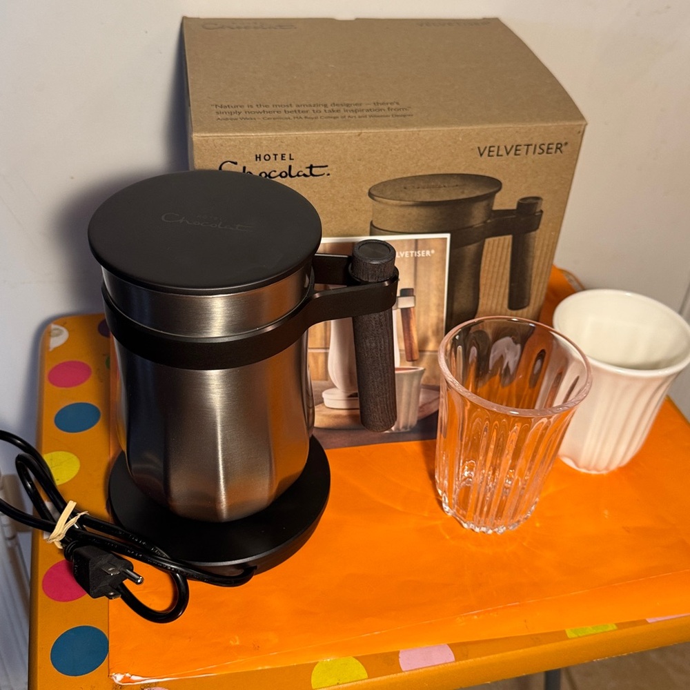 Pewter Velvetiser Hot Chocolate Maker - Picture 2 of 7